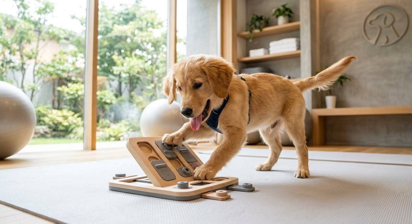 子犬のエネルギー発散